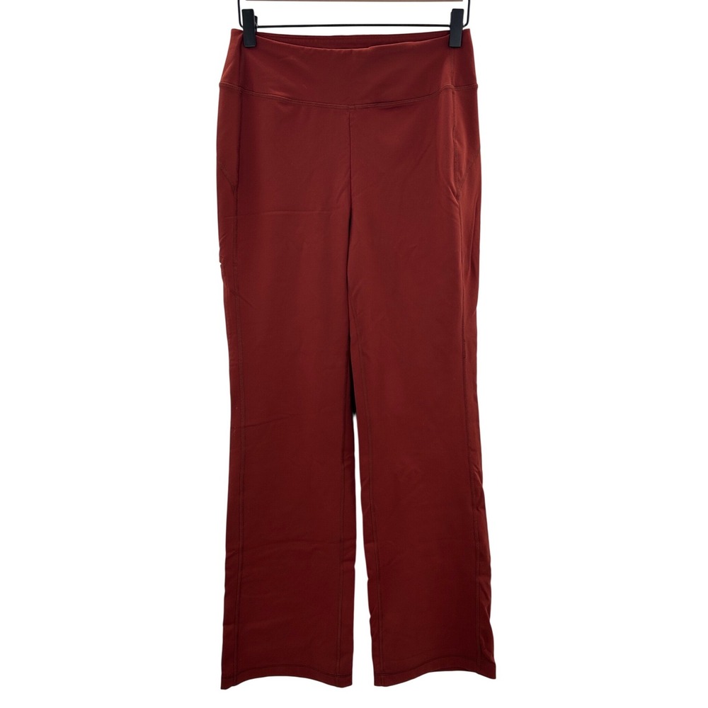 Duluth Trading Co Noga Classic Pants Womens XS x31 Rust Straight Leg Yoga Hiking